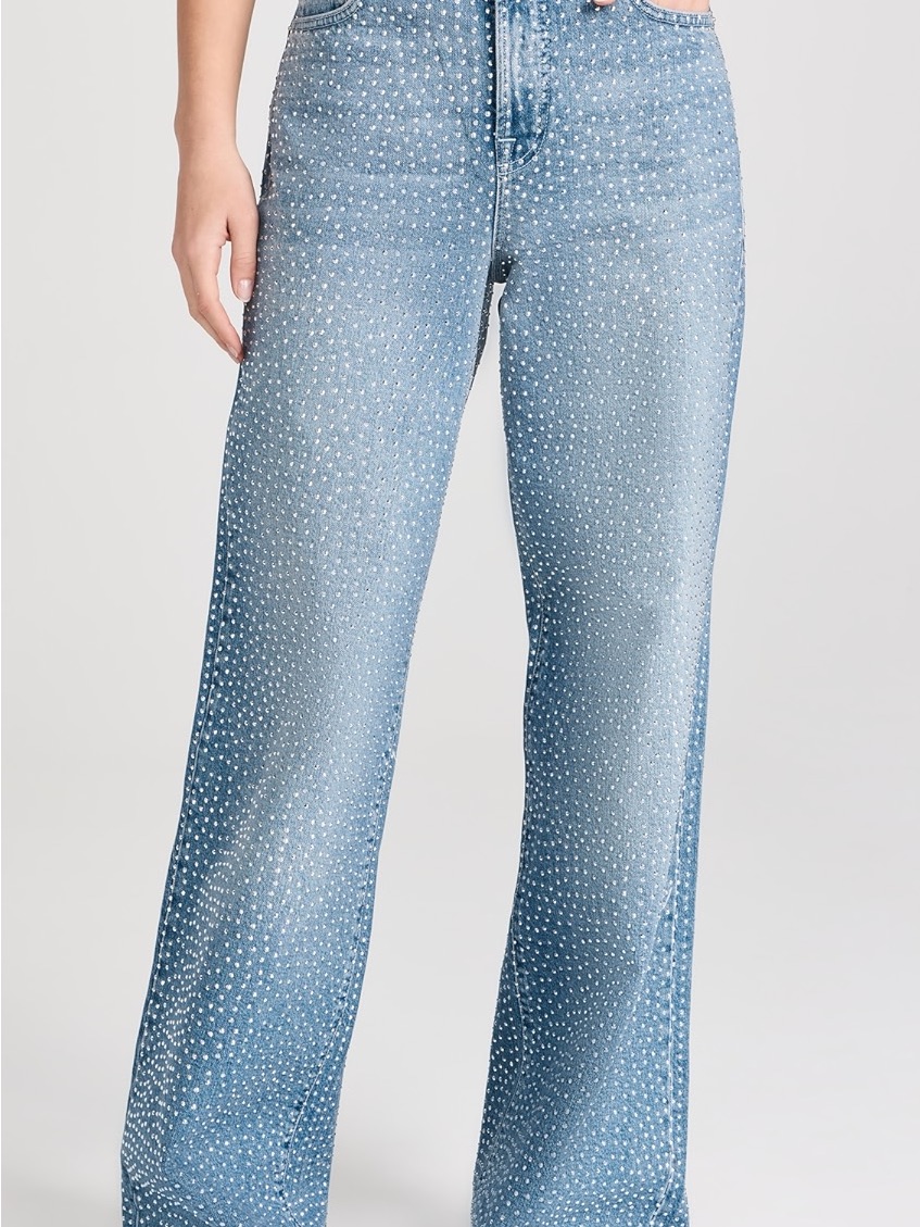 Good American Bedazzled Good 90s Relaxed Jeans